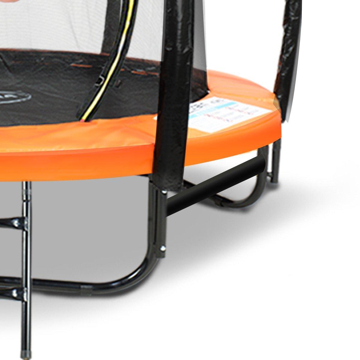 Kahuna Trampoline 8 ft with Roof - Orange - John Cootes