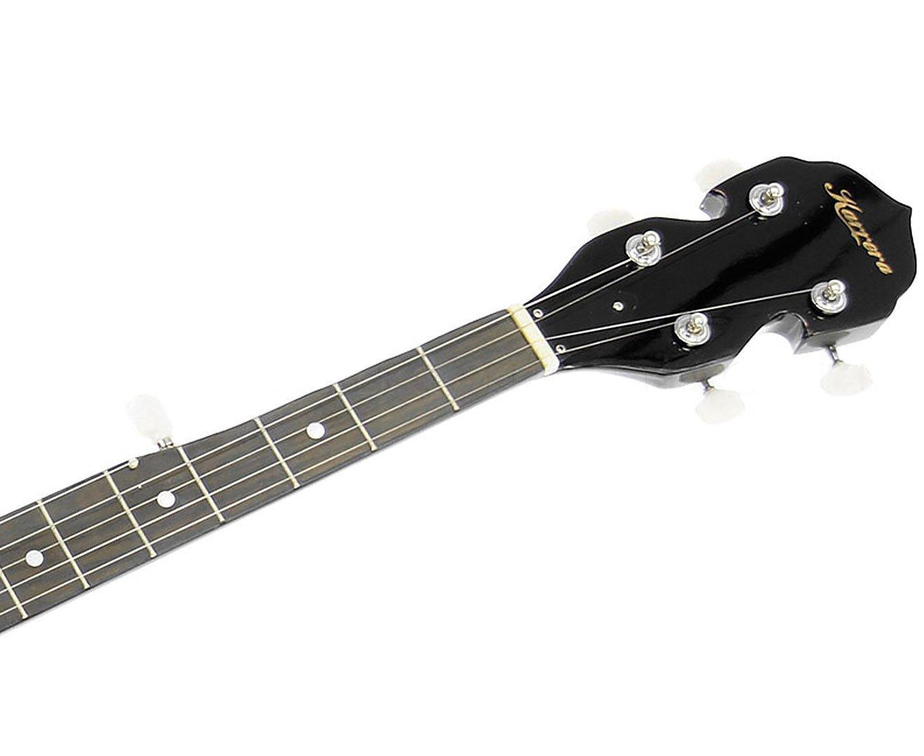 Karrera 5 String Resonator Banjo - Black - John Cootes