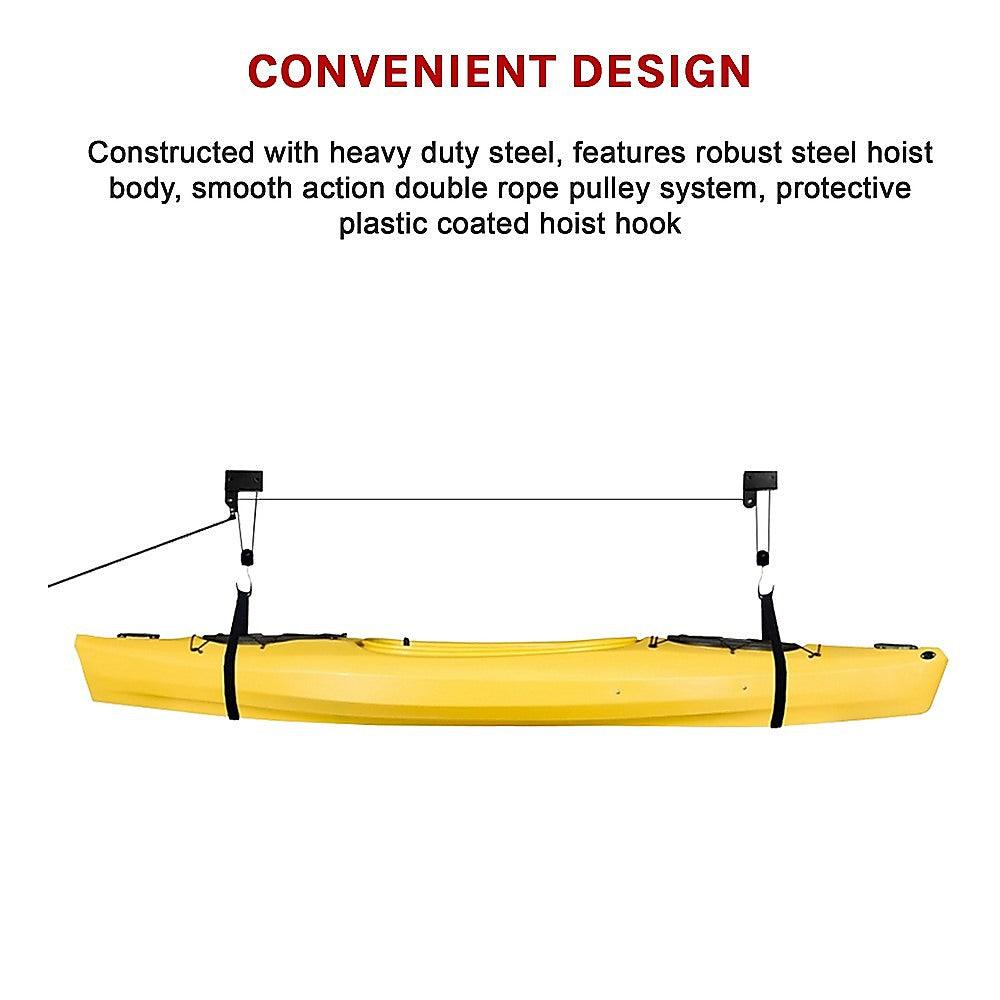 Kayak Hoist Ceiling Rack - John Cootes