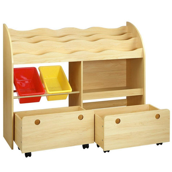 Keezi Kids Bookcase Children Bookshelf Toy Storage Box Organizer Display Rack - John Cootes