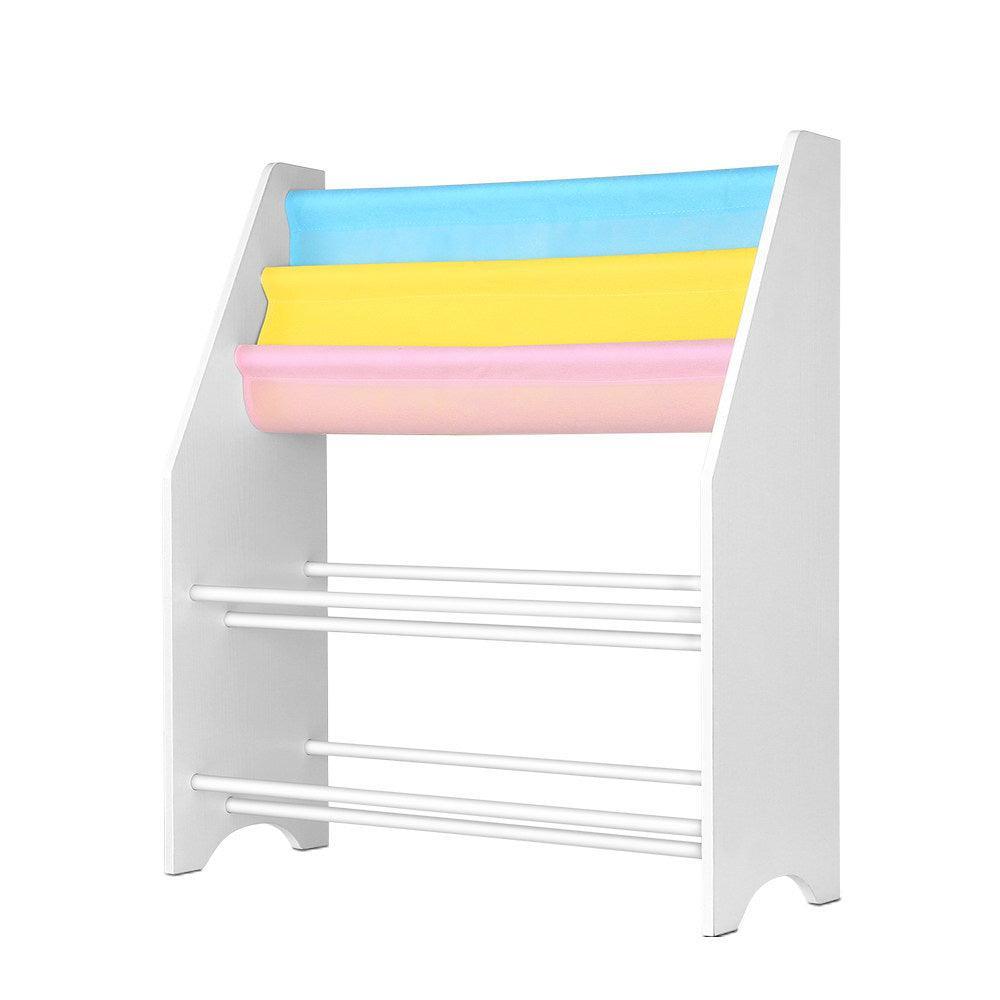 Keezi Kids Bookcase Childrens Bookshelf Toy Storage Organizer 2 Tiers Shelves - John Cootes