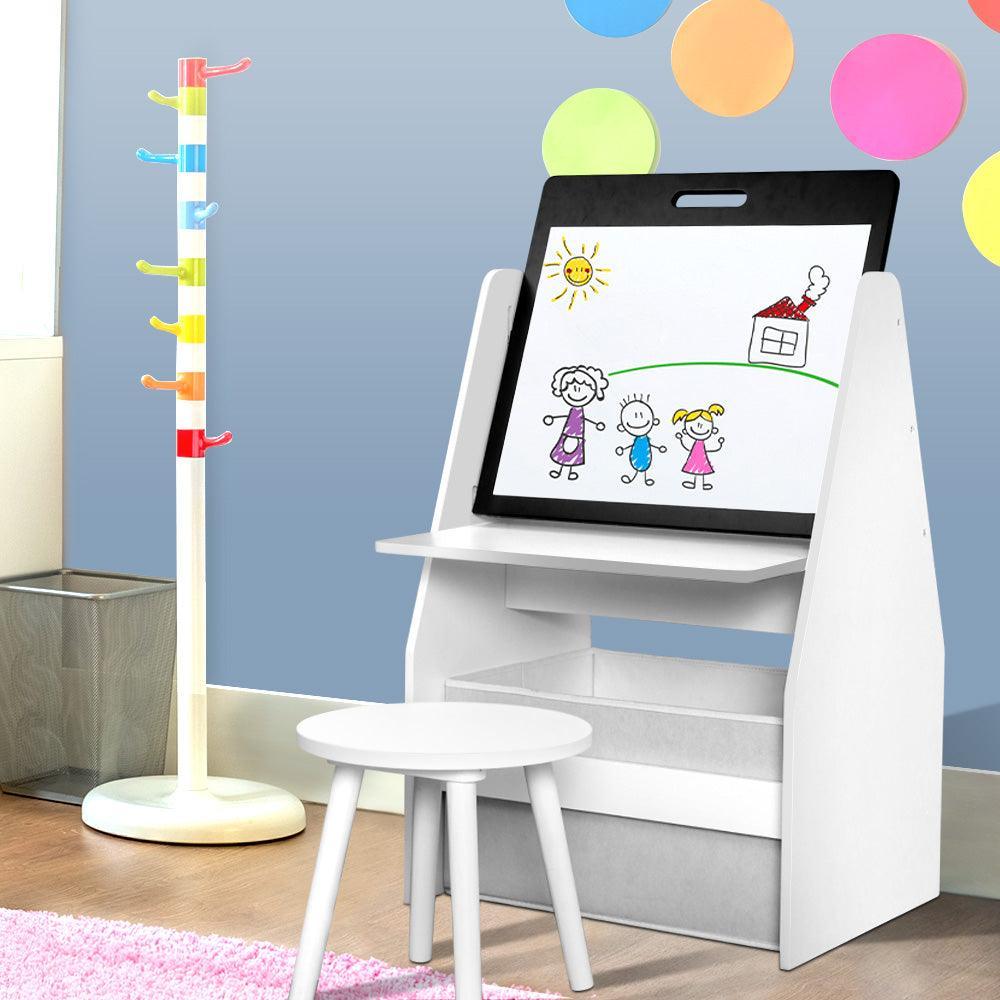 Keezi Kids Bookshelfs Child Bookcases Kids Easel Whiteboard Magazine Rack Desk - John Cootes