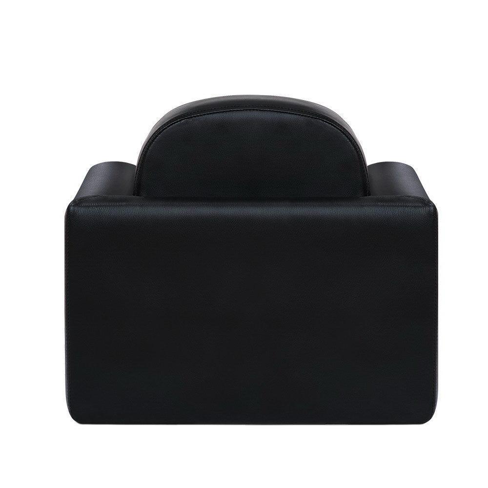 Keezi Kids Sofa Armchair Black PU Leather Convertible Chair Table Couch Children - John Cootes