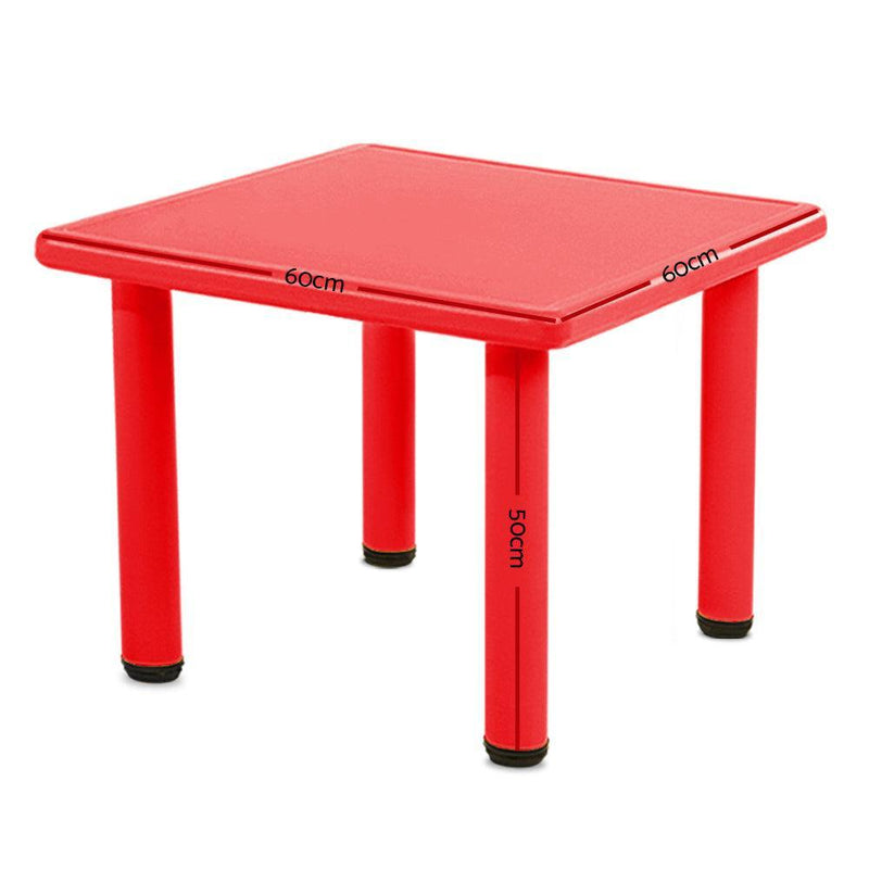 Keezi Kids Table Study Desk Children Furniture Plastic Red - John Cootes