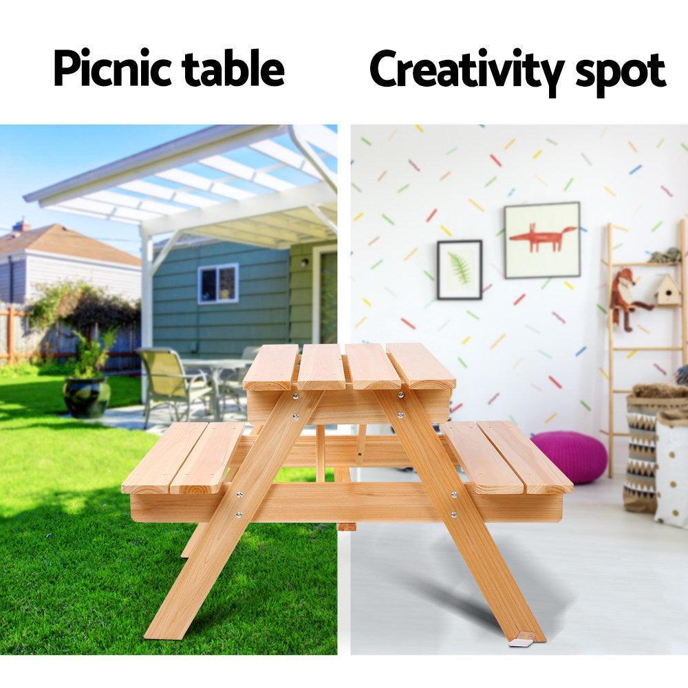 Keezi Kids Wooden Picnic Bench Set - John Cootes