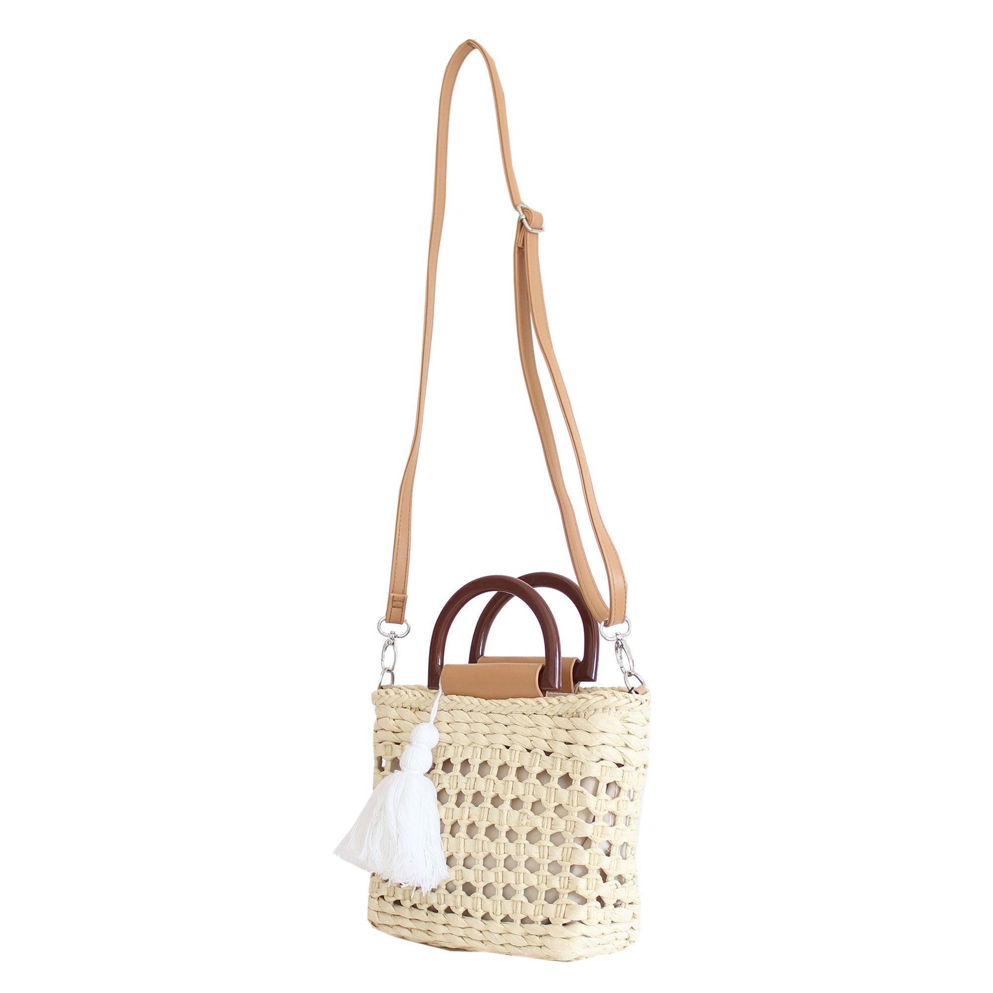Kelly Straw Handbag - John Cootes