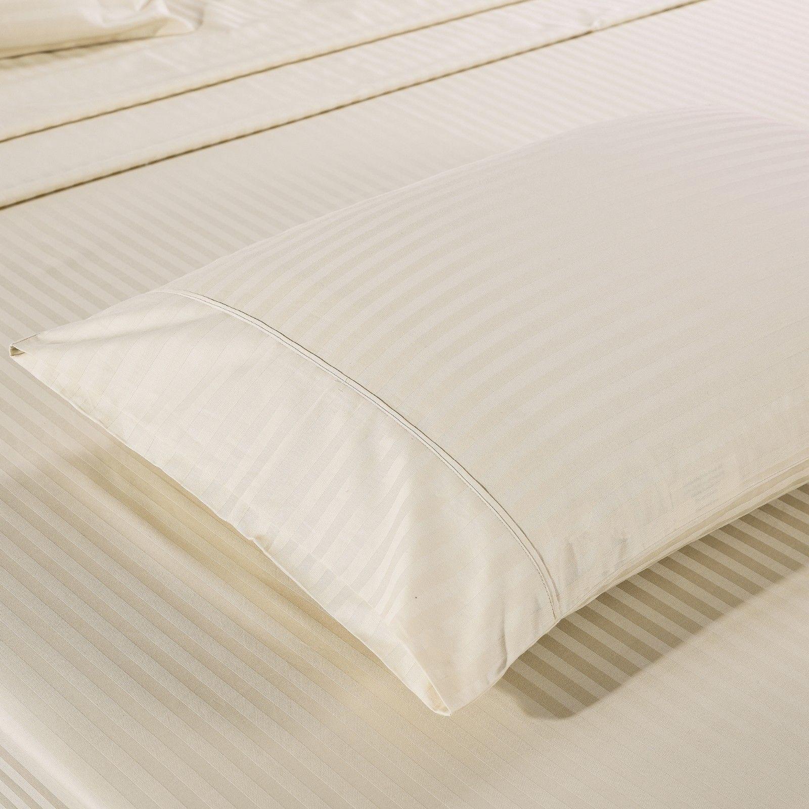 Kensington 1200 Thread Count 100% Egyptian Cotton Sheet Set Stripe Hotel Grade - King - Sand - John Cootes