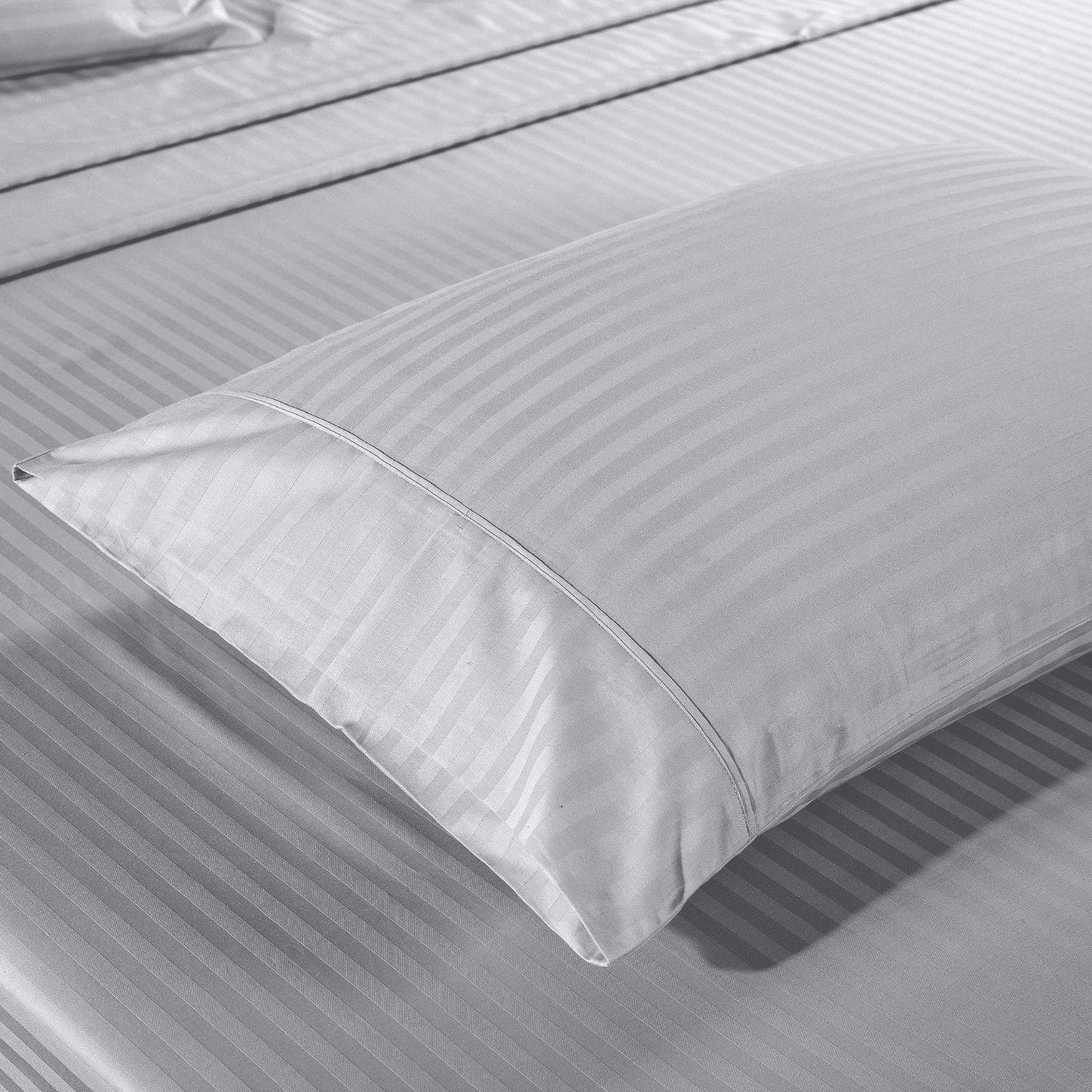 Kensington 1200 Thread Count 100% Egyptian Cotton Sheet Set Stripe Hotel Grade - King - Silver - John Cootes