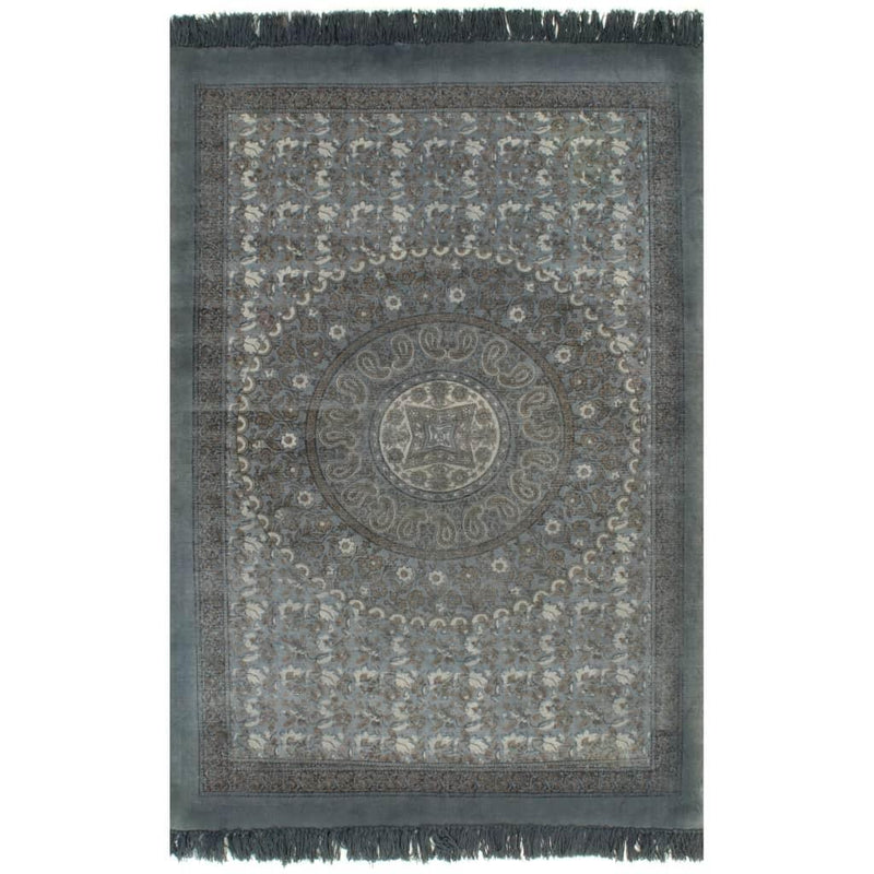 Kilim Rug Cotton 120x180 Cm With Pattern Grey - John Cootes