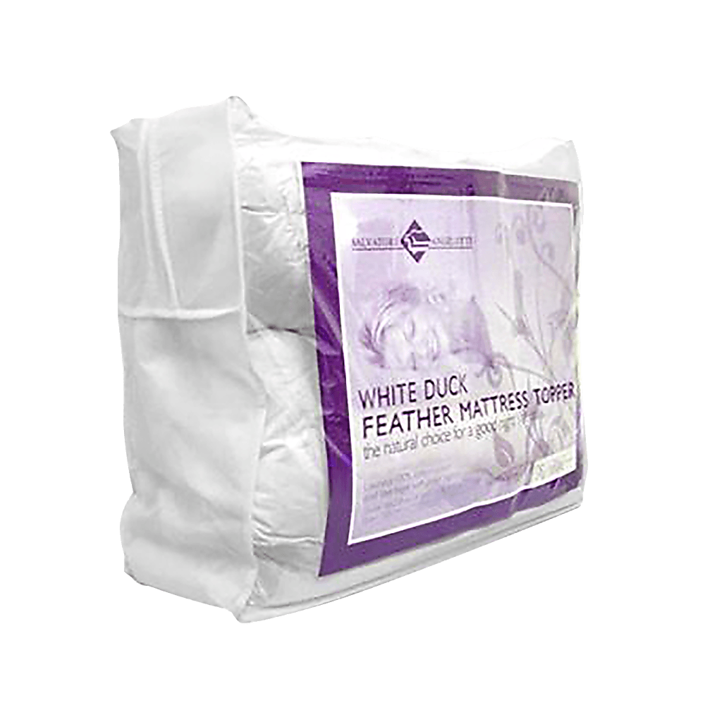 King Single Mattress Topper - 100% Duck Feather - John Cootes