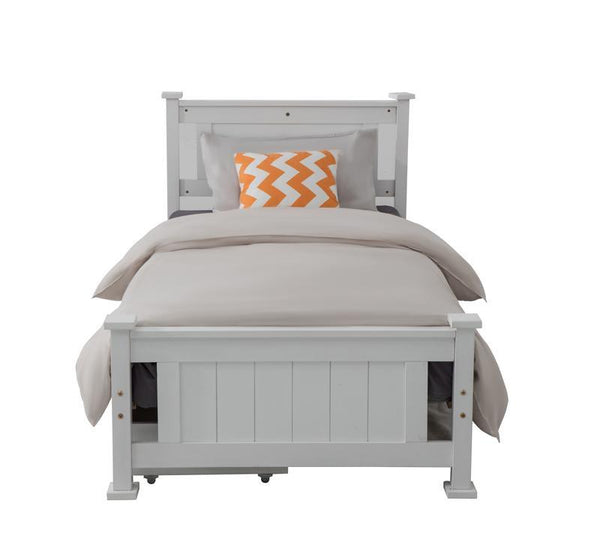 King Single Solid Pine Timber Bed Frame &#8211; White - John Cootes