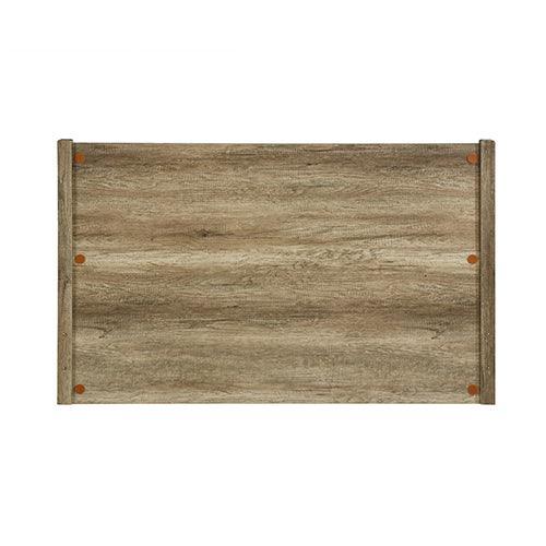 King Size Bed Frame Natural Wood like MDF in Oak Colour - John Cootes