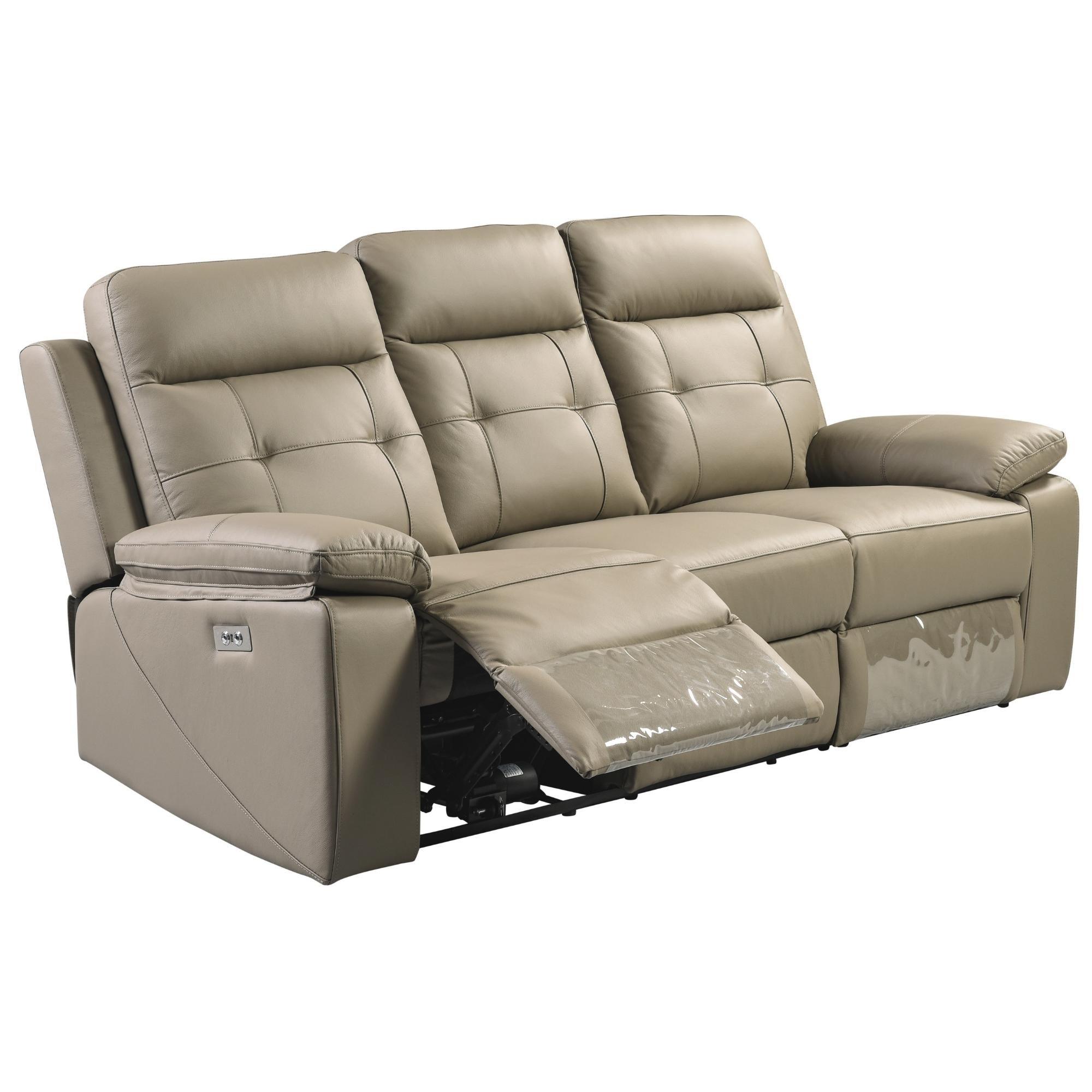 Kingsman 3 Seater Electric Recliner Sofa Genuine Leather Home Theater Lounge - John Cootes