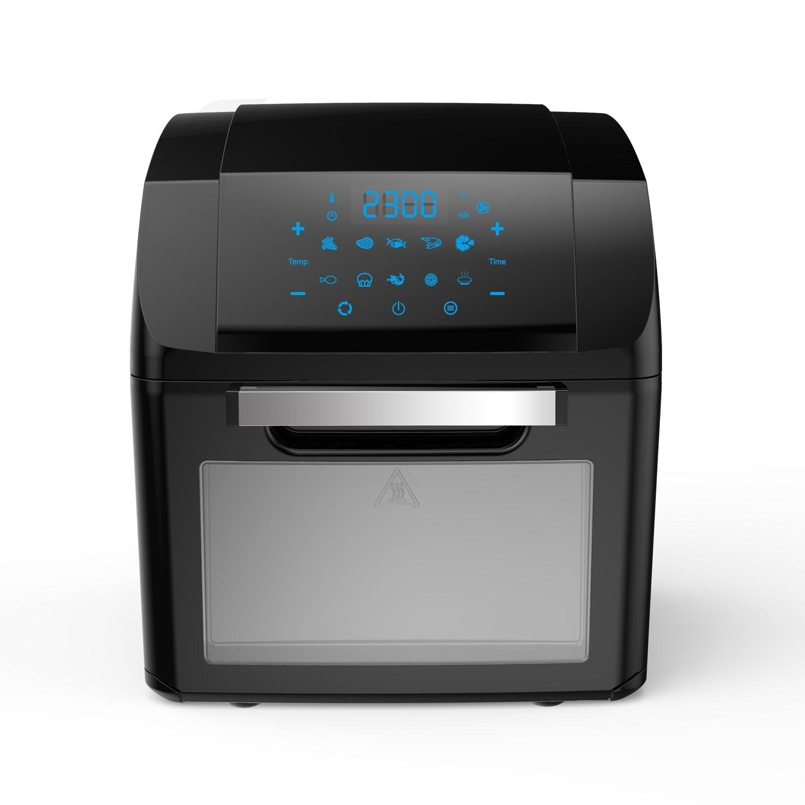 Kitchen Couture Air Fryer 14 Litre Multifunctional Digital Display Black 14 Litre Black - John Cootes