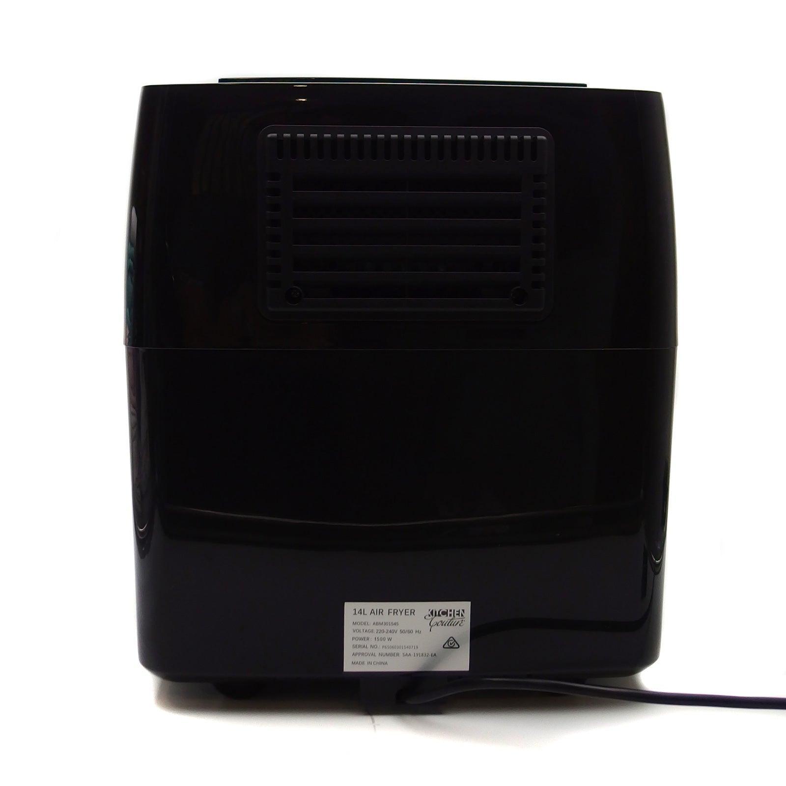 Kitchen Couture Air Fryer 14 Litre Multifunctional Digital Display Black 14 Litre Black - John Cootes