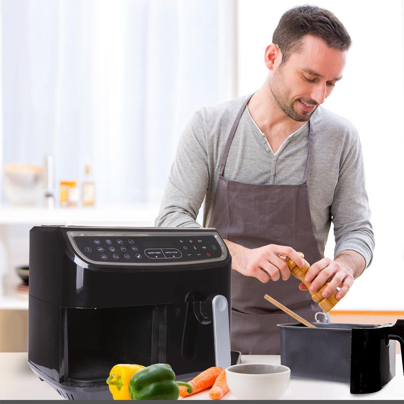 Kitchen Couture DUO 2-Basket 12-in-1 Digital Air Fryer 2 x 4.5 Litre LED Display - John Cootes