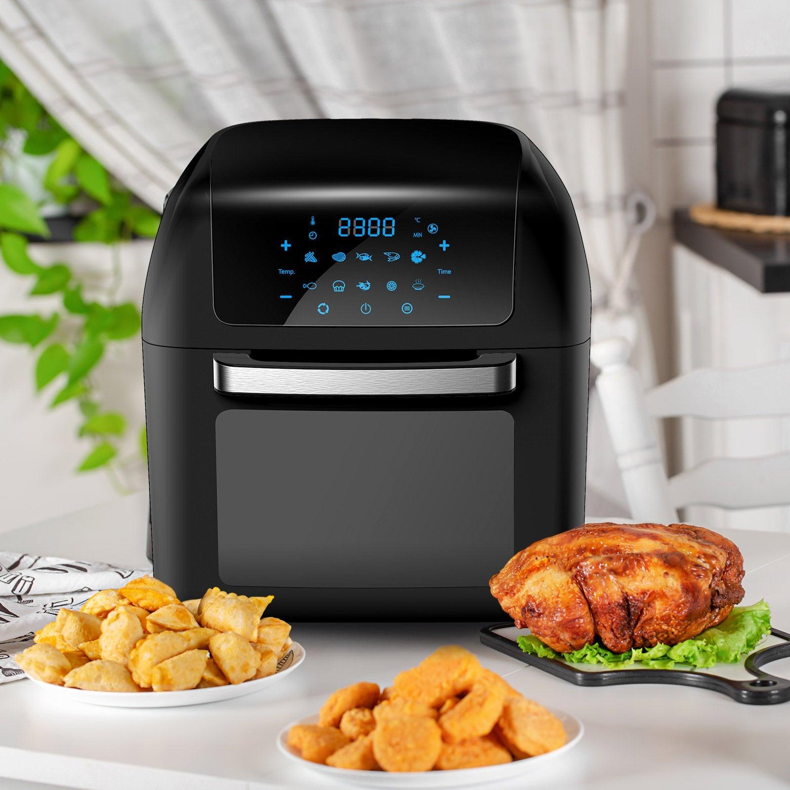 Kitchen Couture Healthy Options 13 Litre Air Fryer 10 Presets LCD Display Black 13 Litre Black - John Cootes