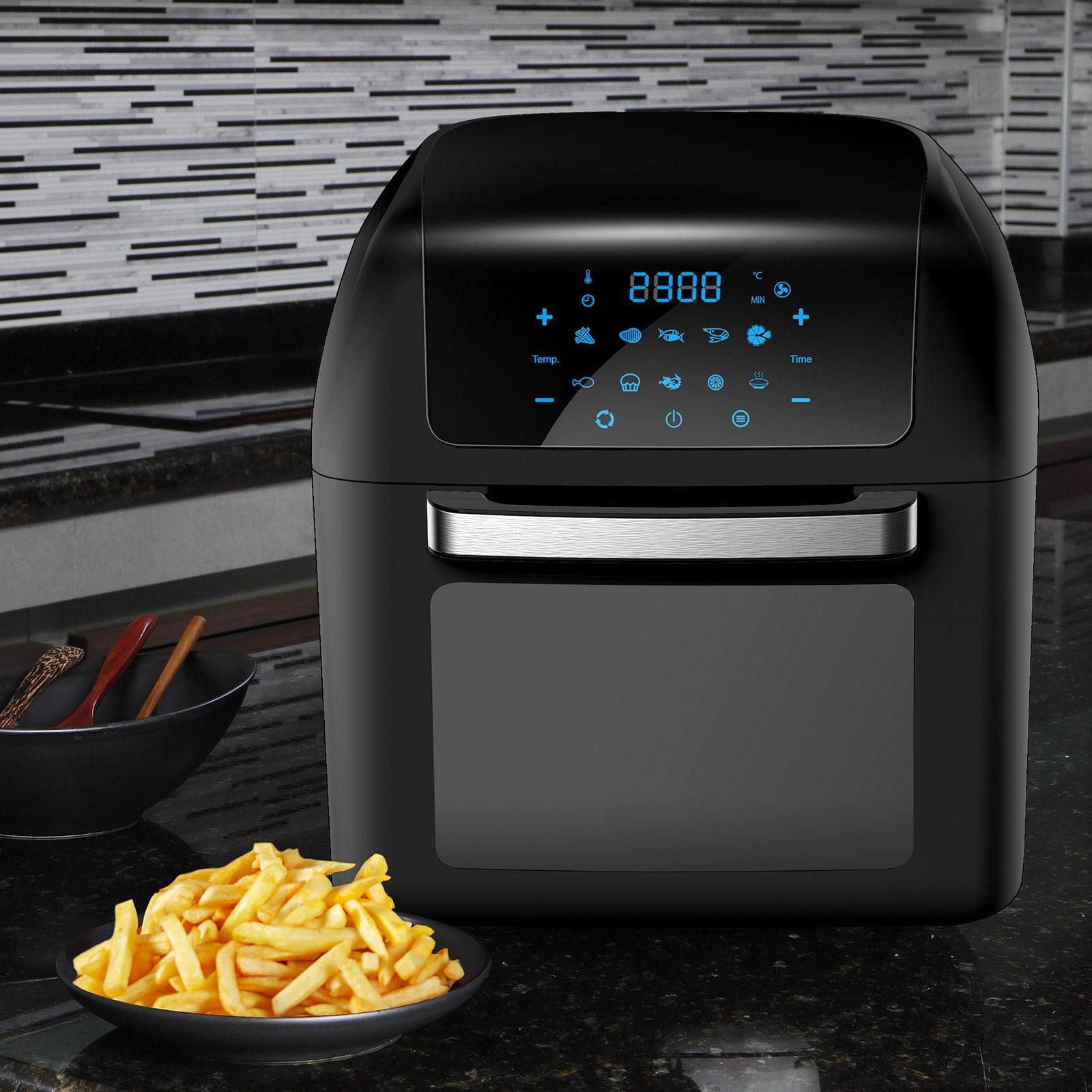 Kitchen Couture Healthy Options 13 Litre Air Fryer 10 Presets LCD Display Black 13 Litre Black - John Cootes