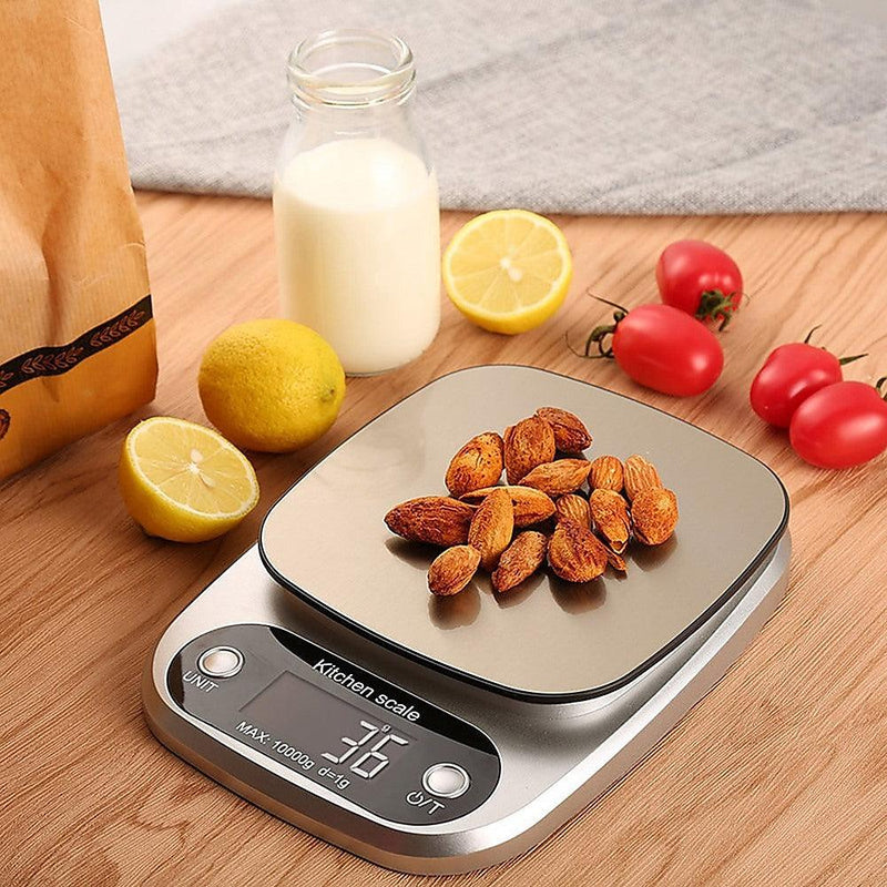 Kitchen Scale Digital Postal LCD Electronic Weight Scales Food Shop 10kg/1g - John Cootes