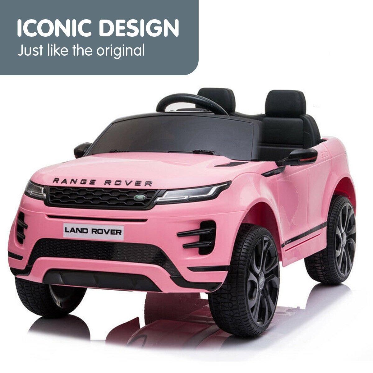 Land Rover Licensed Kids Electric Ride On Car Remote Control - Pink - John Cootes