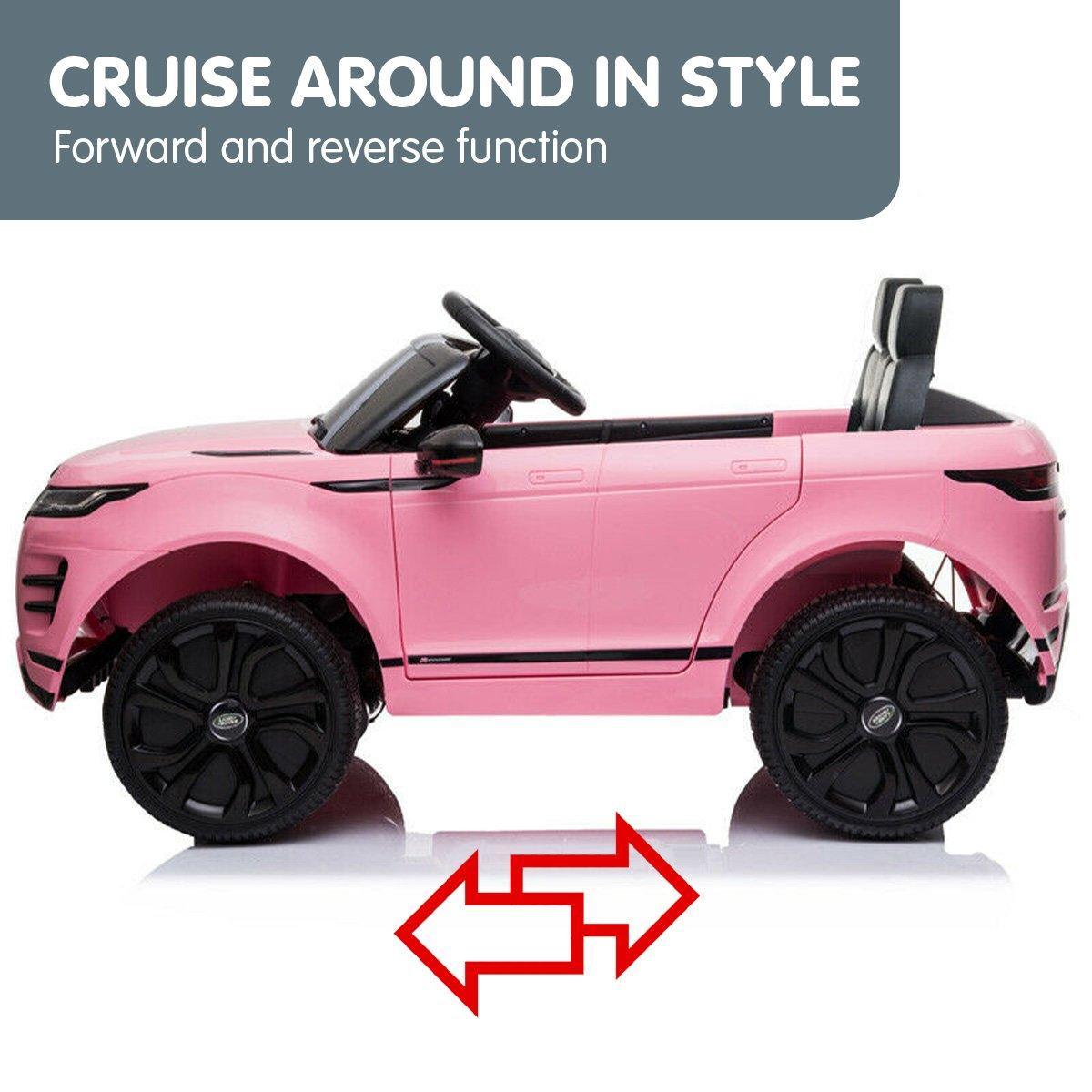 Land Rover Licensed Kids Electric Ride On Car Remote Control - Pink - John Cootes