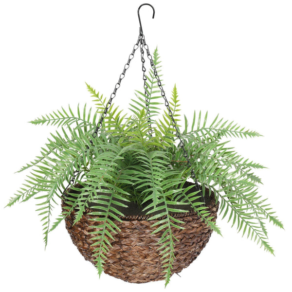 Large Artificial Hanging Basket (Fern Hanging Basket) - John Cootes