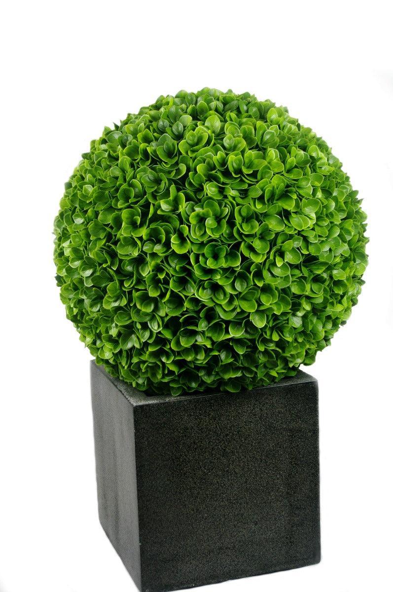 Large Clover Hedge Topiary Ball UV Resistant 48cm - John Cootes