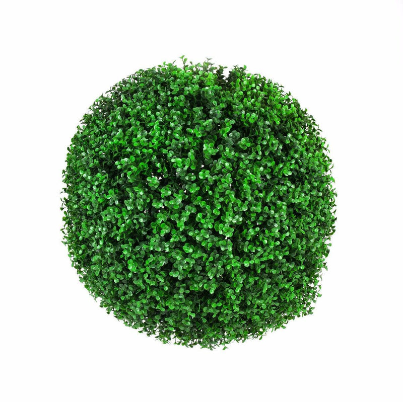 Large Green Leaf Buxus 'Faulkner' Topiary Ball 48cm UV Stabilised - John Cootes