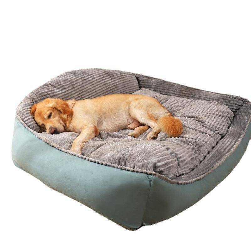 Large Pet Dog Bed Soft Warm Removable Washable High Back Mattress Puppy Mat XL - John Cootes