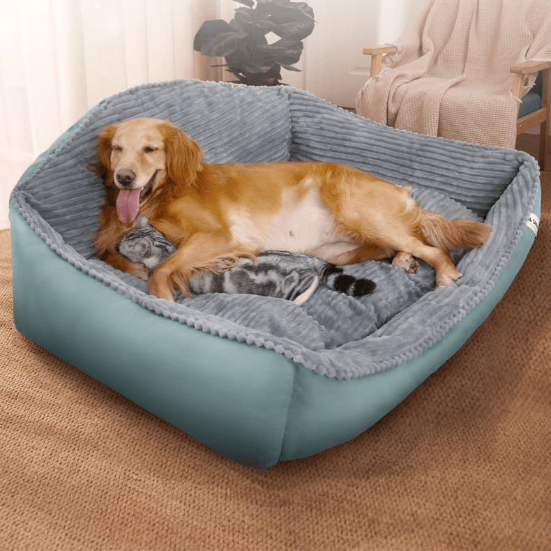 Large Pet Dog Bed Soft Warm Removable Washable High Back Mattress Puppy Mat XL - John Cootes