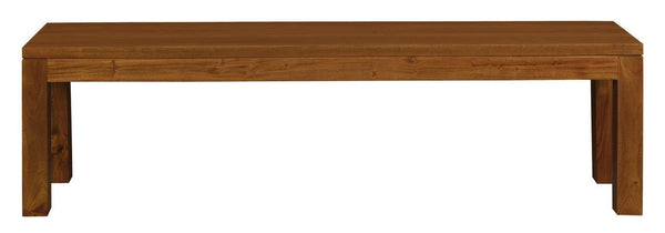 Large Tilda Solid Mahogany Bench (Light Pecan) - John Cootes