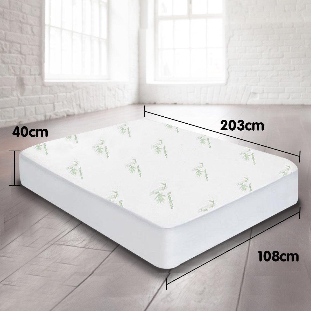 Laura Hill Bamboo Mattress Protector- King Single - John Cootes