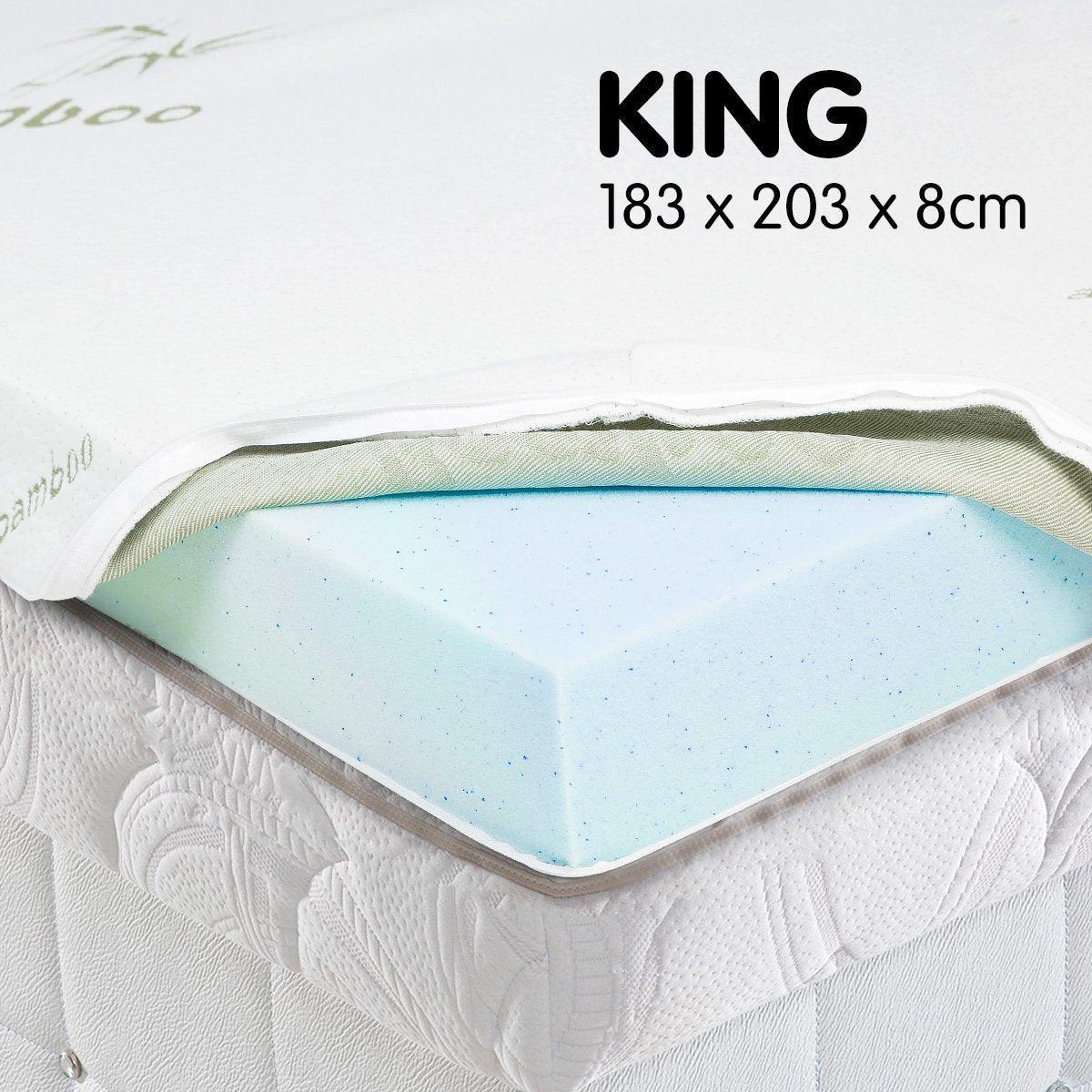 Laura Hill Cool GEL Memory Foam Mattress Topper - King - John Cootes