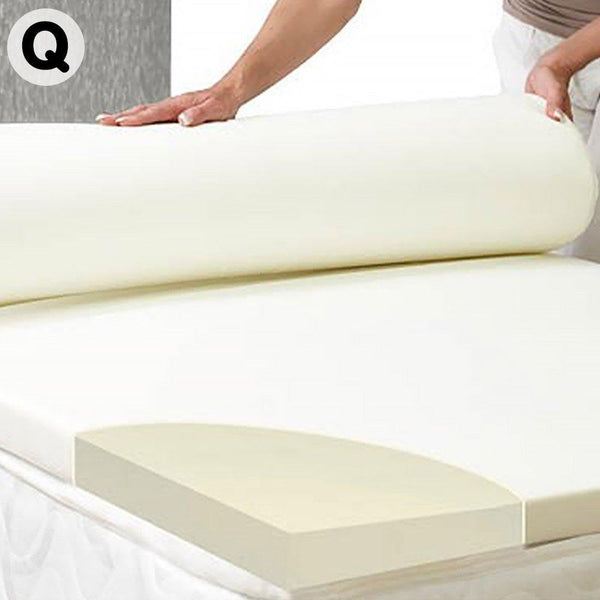 Laura Hill High Density Mattress foam Topper 7cm - Queen - John Cootes