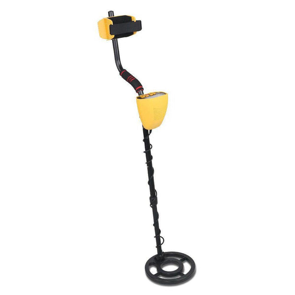 LCD Screen Metal Detector with Headphones - Yellow - John Cootes