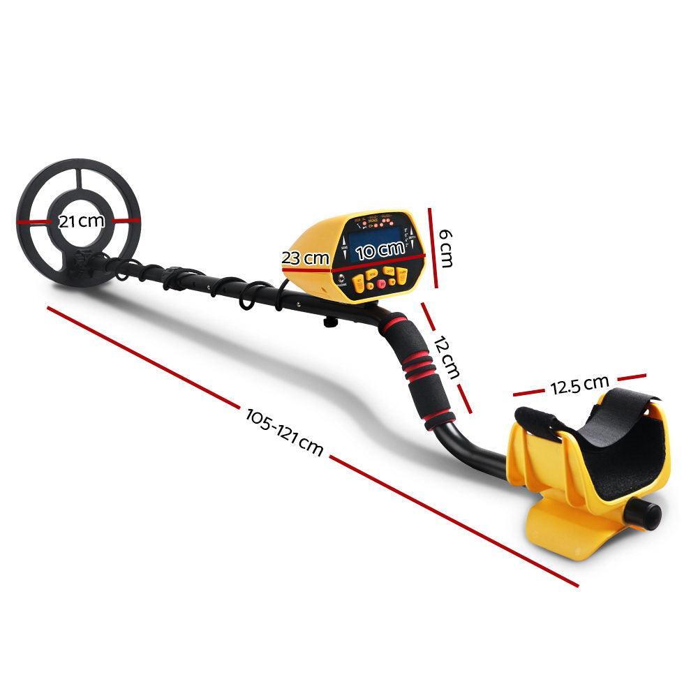 LCD Screen Metal Detector with Headphones - Yellow - John Cootes