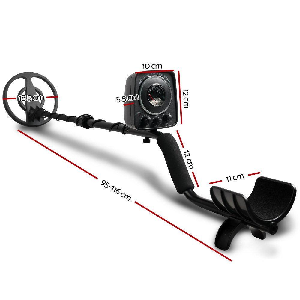 LED Metal Detector with Headphones - Black - John Cootes