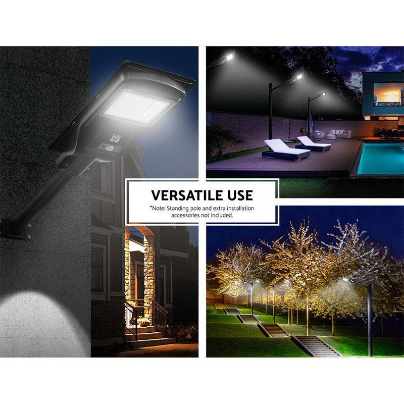 Leier Set of 2 LED Solar Lights Street Flood Sensor Outdoor Garden Light 90W - John Cootes