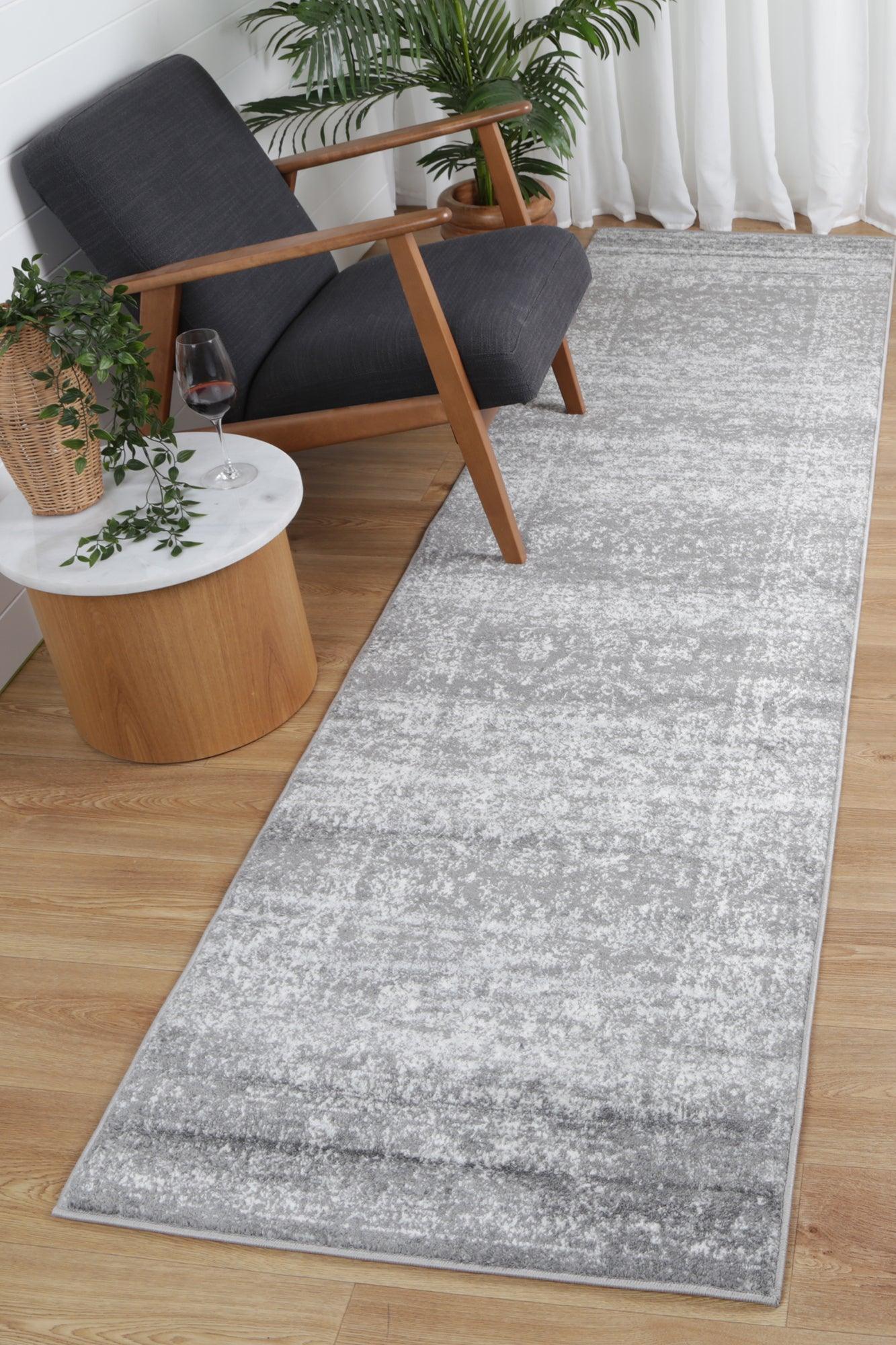 Ligures Grey Transitional Rug 80X300cm - John Cootes