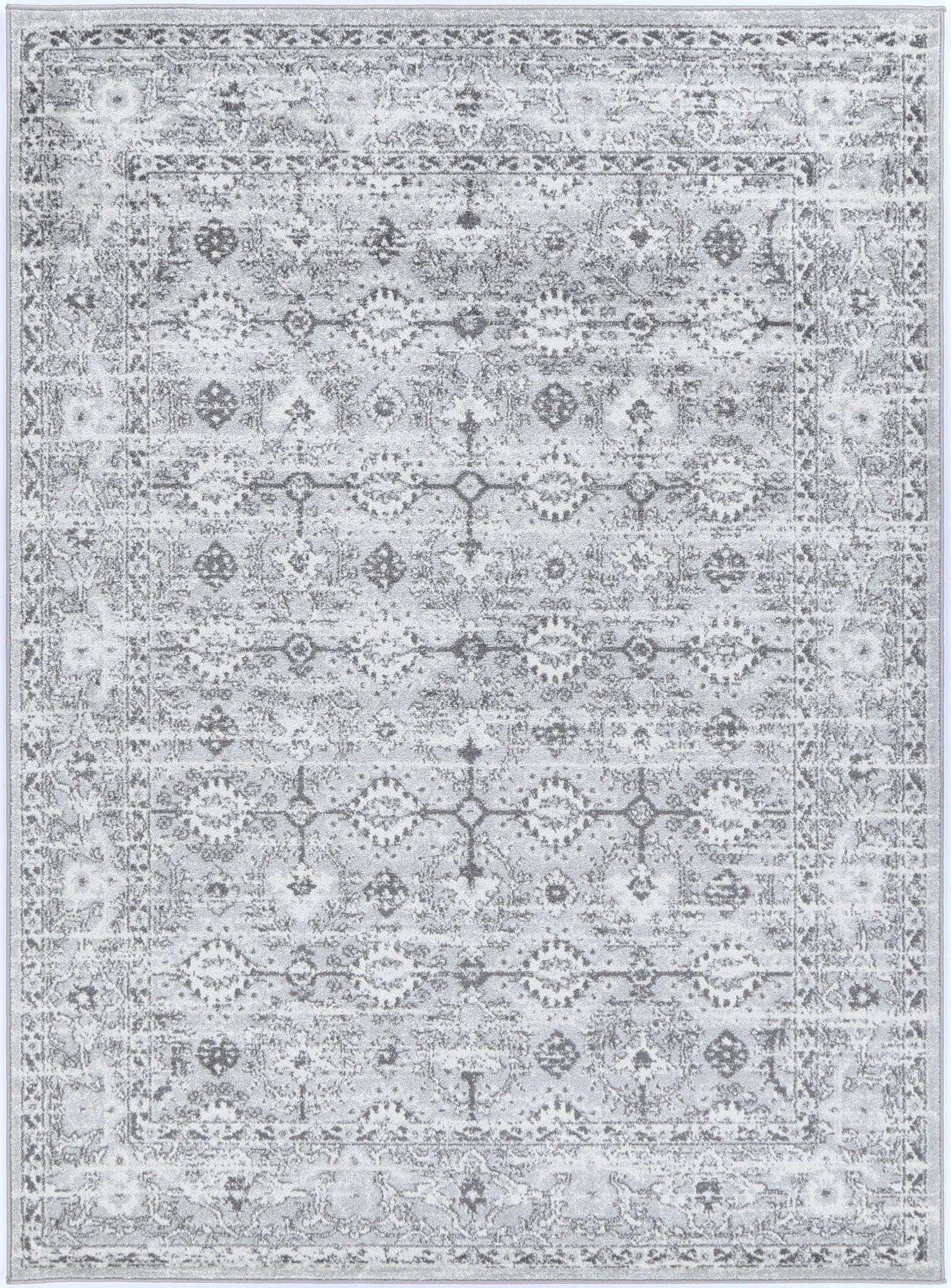 Ligures Grey White Ancient Rug 160X160cm Round - John Cootes