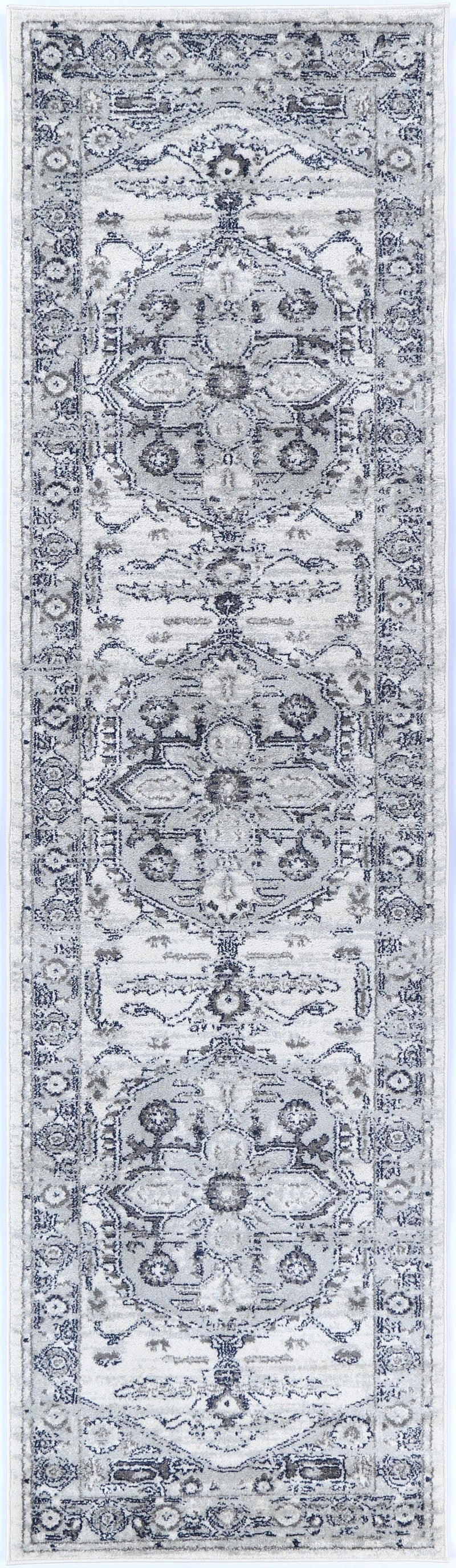 Ligures Grey White Rug 160X160cm Round - John Cootes