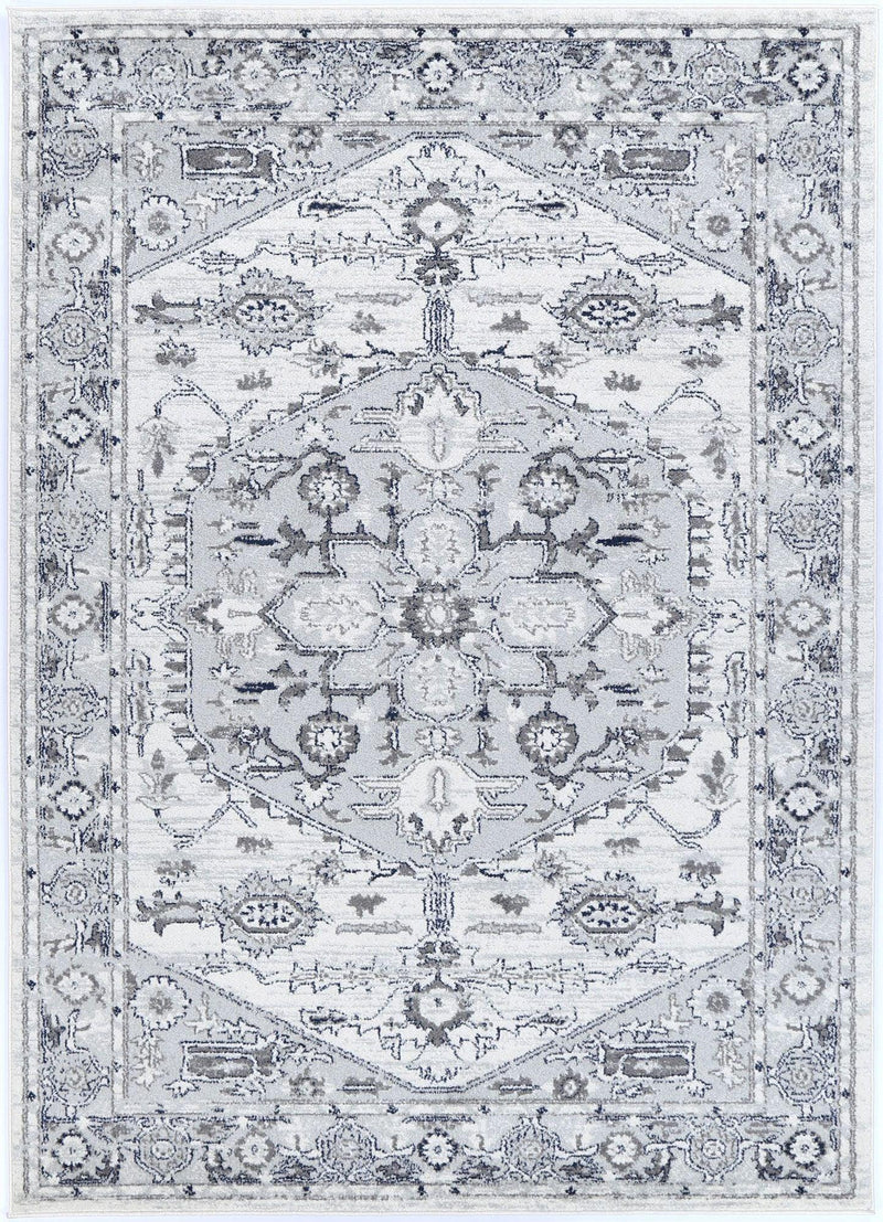 Ligures Grey White Rug 160X230cm - John Cootes