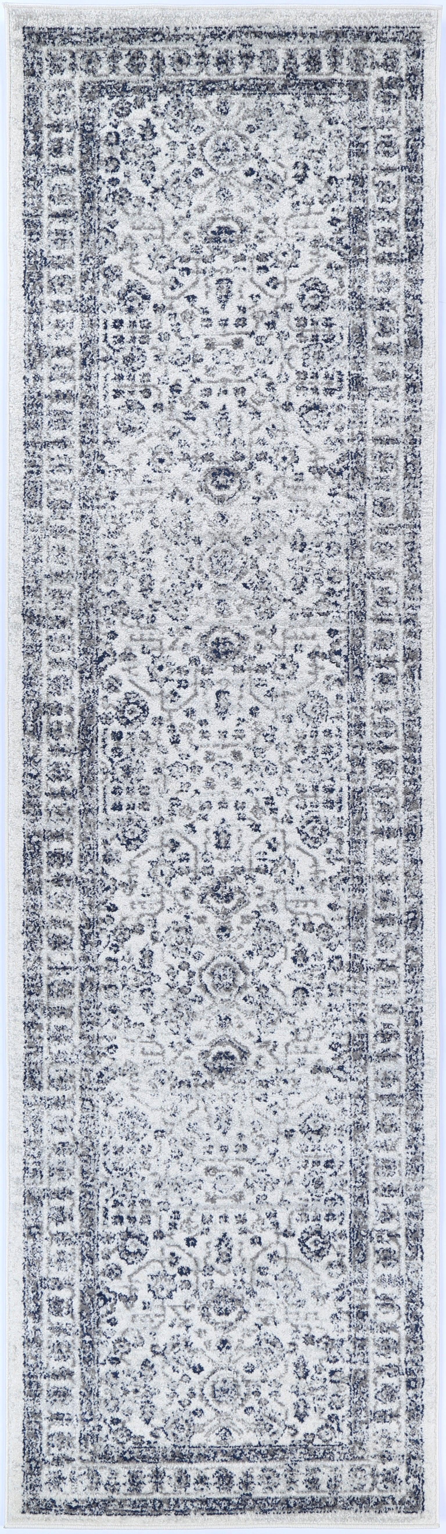 Ligures Navy Cream Traditional Rug 200X290cm - John Cootes