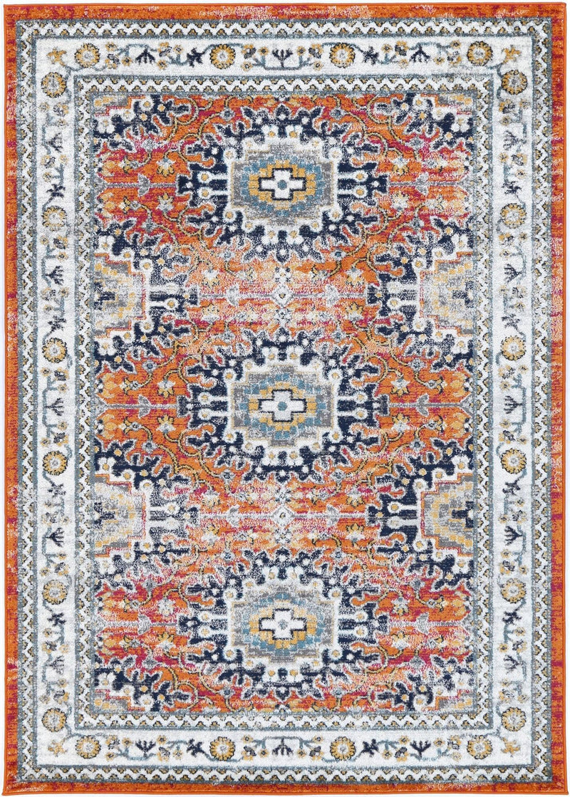 Ligures Rust Multi Traditional Rug 240X330cm - John Cootes