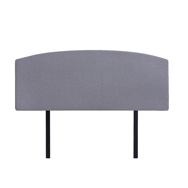 Linen Fabric Double Bed Curved Headboard Bedhead - Slate Ash - John Cootes