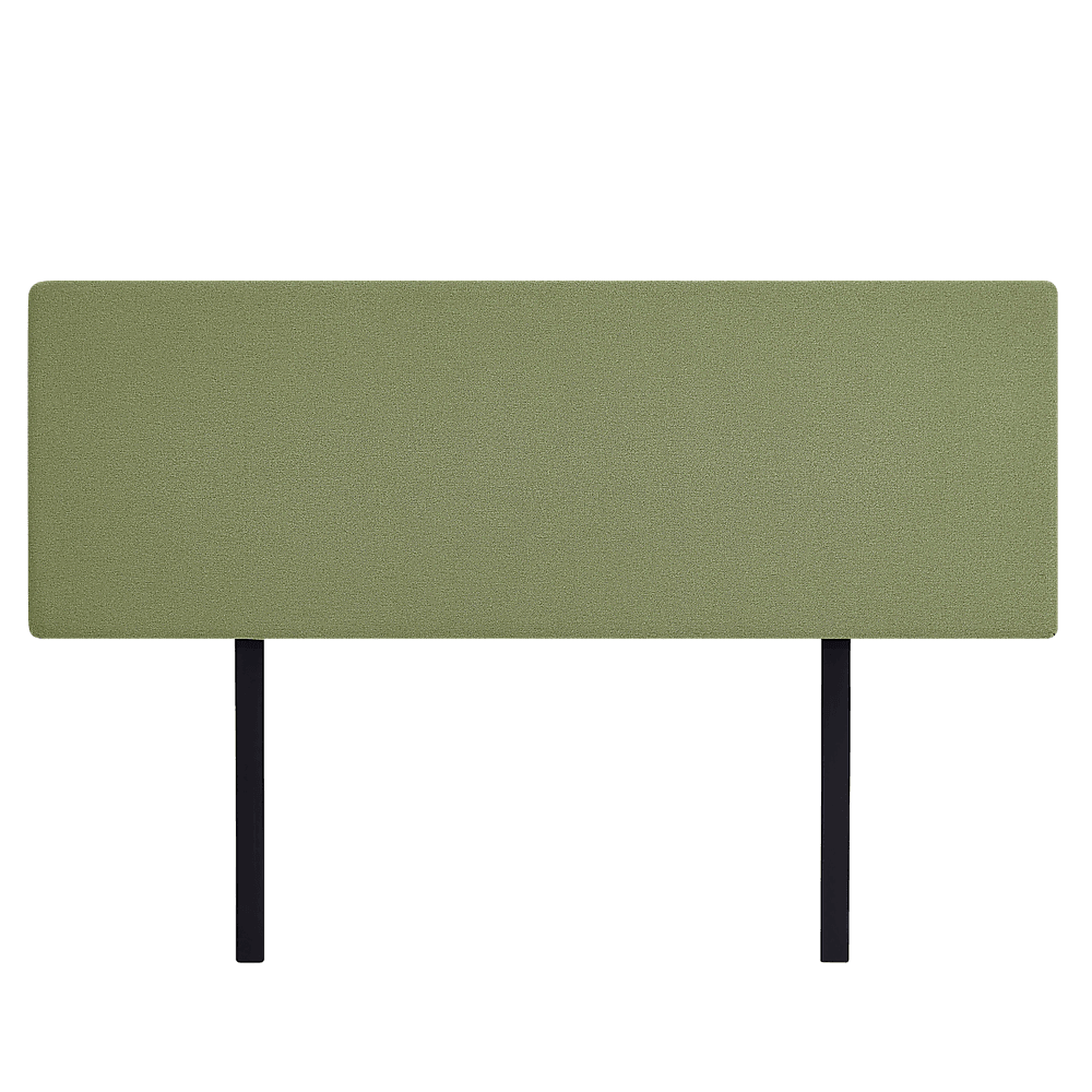 Linen Fabric King Bed Deluxe Headboard Bedhead - Olive Green - John Cootes