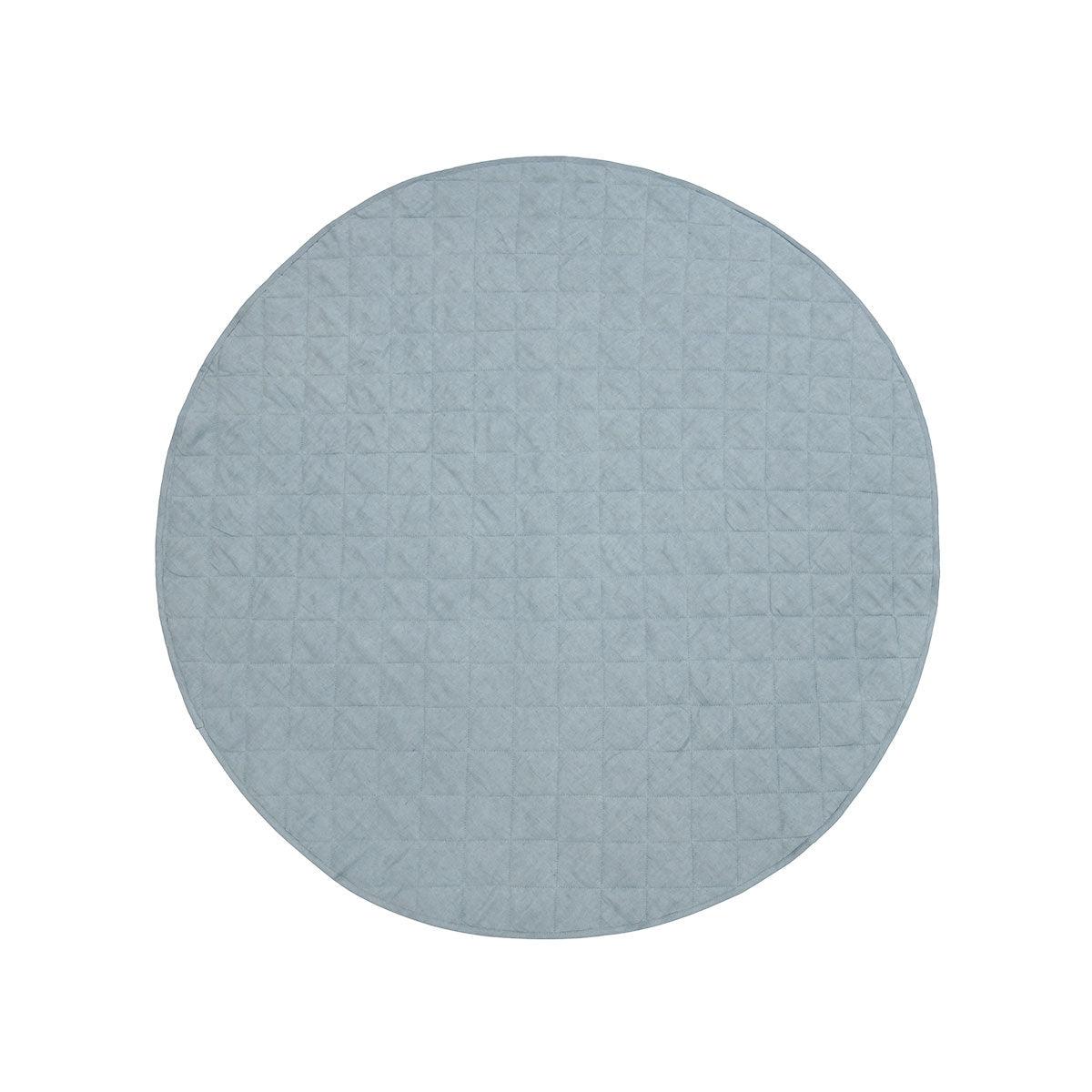 Little Gem Round Linen Cotton Baby Play Mat Capri 130cm Diameter - John Cootes