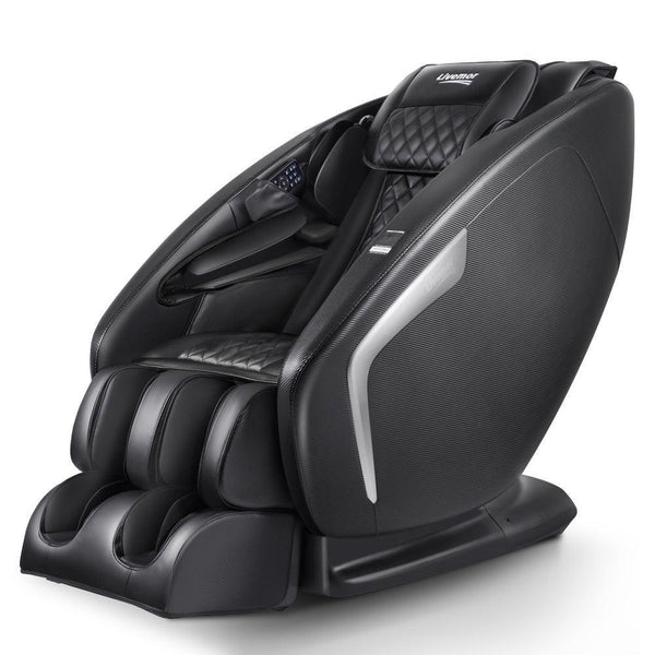 Livemor 3D Electric Massage Chair Shiatsu SL Track Full Body 58 Air Bags Black - John Cootes