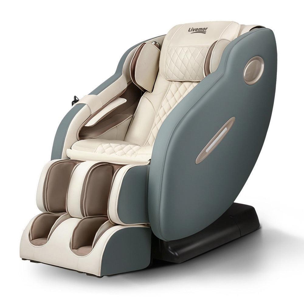 Livemor Electric Massage Chair Recliner SL Track Shiatsu Heat Back Massager - John Cootes