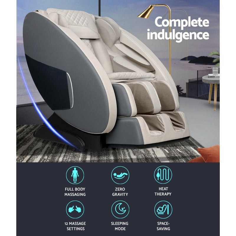 Livemor Electric Massage Chair Zero Gravity Recliner Body Back Shiatsu Massager - John Cootes